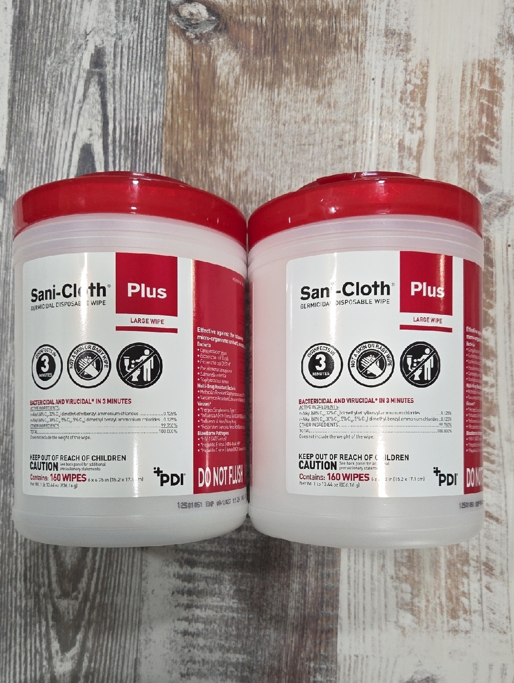 2 Pack Sani-Cloth Germicidal Disposable Wipes - 320 Wipes